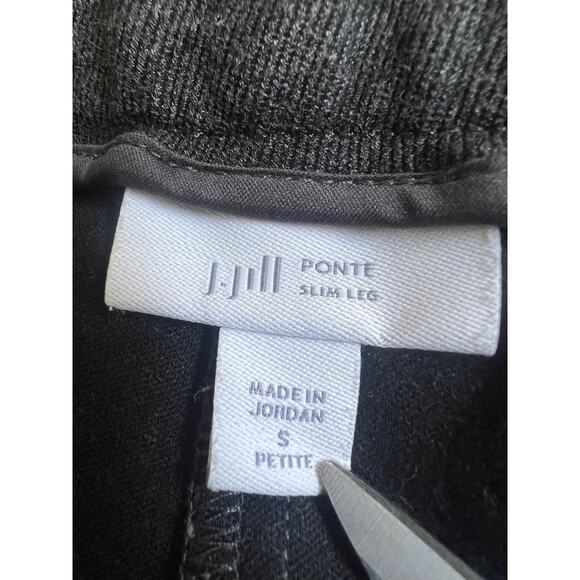 J. Jill Gray Pointe Slim Leg Dress Pants With A Stretchy Waist Size SP - Picture 3 of 5